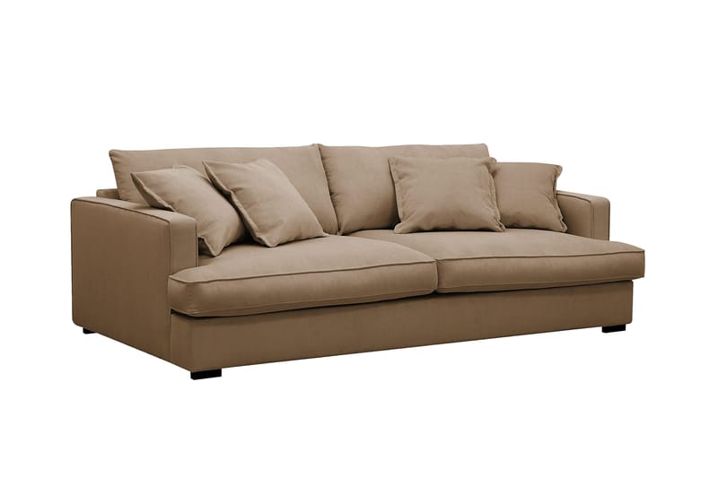 Rossita Lyx 2,5-sits Extra djup Soffa i Manchester - Ljusbrun - Products - Möbler - Soffa - 3 sits soffa