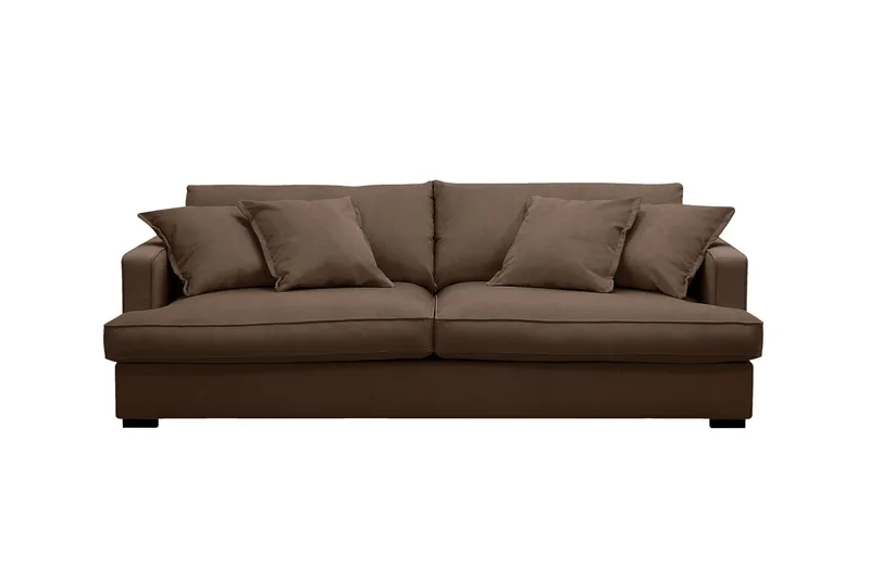 Rossita Lyx 2,5-sits Extra djup Soffa i Manchester - Mörkbrun - Products - Möbler - Soffa - 3 sits soffa