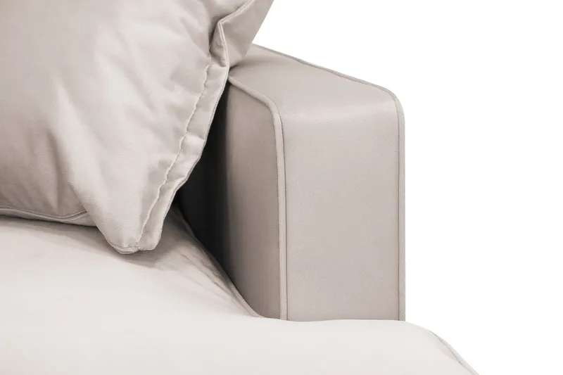 Rossita Lyx 2,5-sits Extra djup Soffa i Sammet - Beige - Products - Möbler - Soffa - 3 sits soffa