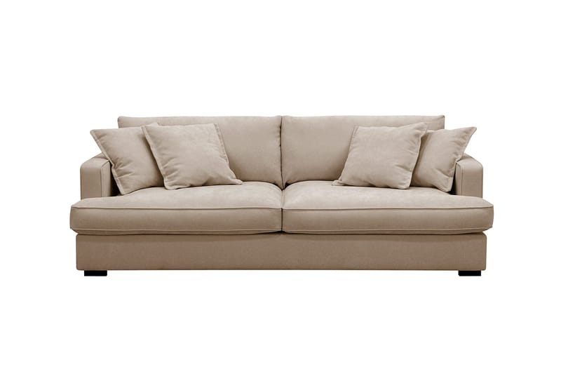 Rossita Lyx 2,5-sits Extra djup Soffa i Tyg - Ljusbrun - Products - Möbler - Soffa - 3 sits soffa