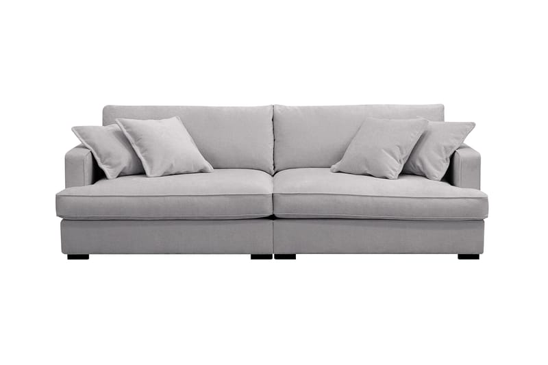 Rossita Lyx 3-sits Extra djup Soffa i Chenille - Grå - Products - Möbler - Soffa - 3 sits soffa