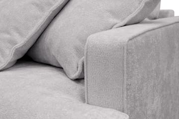Rossita Lyx 3-sits Extra djup Soffa i Chenille - Grå - Products - Möbler - Soffa - 3 sits soffa