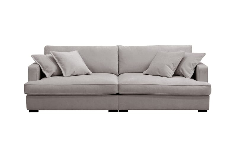 Rossita Lyx 3-sits Extra djup Soffa i Chenille, Grå/Brun