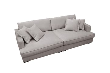 Rossita Lyx 3-sits Extra djup Soffa i Chenille - Grå/Brun - Products - Möbler - Soffa - 3 sits soffa