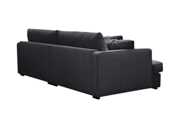 Rossita Lyx 3-sits Extra djup Soffa i Chenille - Svart - Products - Möbler - Soffa - 3 sits soffa