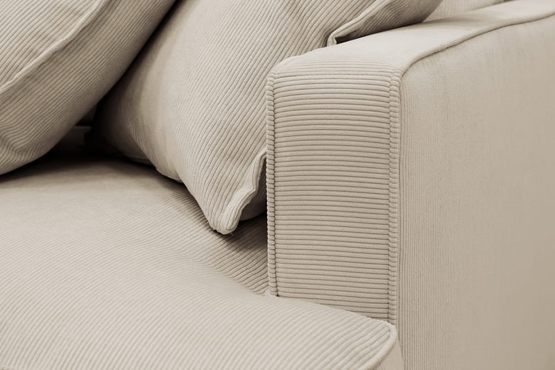 Rossita Lyx 3-sits Extra djup Soffa i Manchester - Kräm - Products - Möbler - Soffa - 3 sits soffa