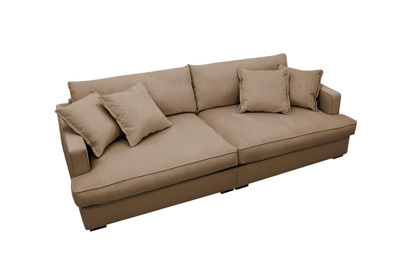 Rossita Lyx 3-sits Extra djup Soffa i Manchester - Ljusbrun - Products - Möbler - Soffa - 3 sits soffa