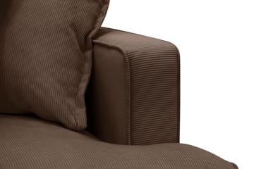 Rossita Lyx 3-sits Extra djup Soffa i Manchester - Mörkbrun - Products - Möbler - Soffa - 3 sits soffa