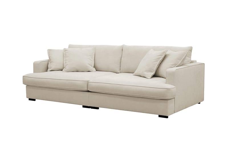 Rossita Lyx 3-sits Extra djup Soffa i Tyg - Beige - Products - Möbler - Soffa - 3 sits soffa