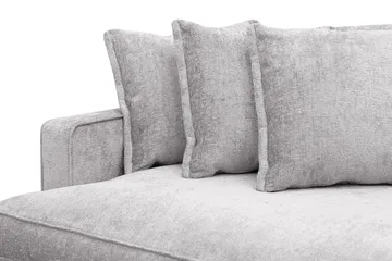Rossita Lyx 4-sits Extra djup Soffa i Chenille - Grå - Products - Möbler - Soffa - 4 sits soffa