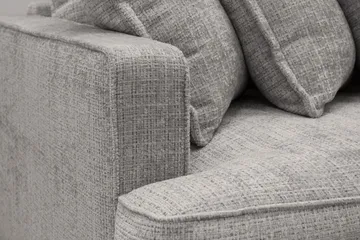 Rossita Lyx 4-sits Extra djup Soffa i Chenille - Ljusgrå - Products - Möbler - Soffa - 4 sits soffa