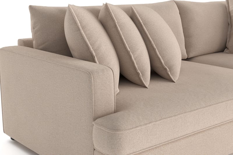 Rossita Lyx 4-sits Extra djup Soffa i Tyg - Beige - Products - Möbler - Soffa - 4 sits soffa