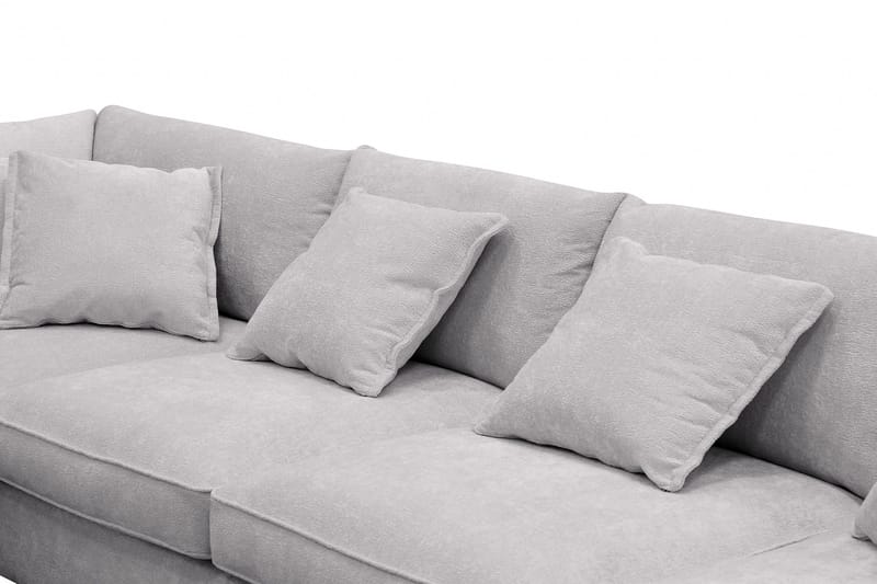 Rossita Lyx 5-sits Högervänd U-formad Extra djup Soffa med Divan och Schäslong i Chenille - Grå - Products - Möbler - Soffa - U-soffa