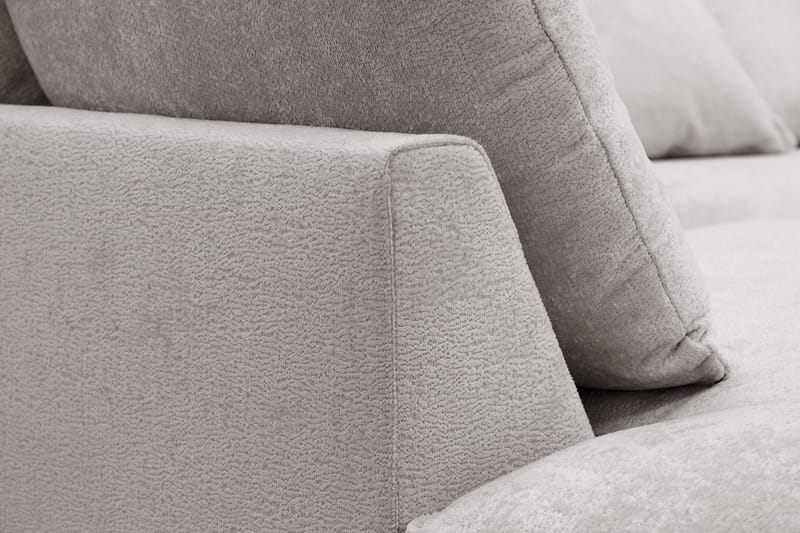 Rossita Lyx 5-sits Högervänd U-formad Extra djup Soffa med Divan och Schäslong i Chenille - Grå/Brun - Products - Möbler - Soffa - U-soffa