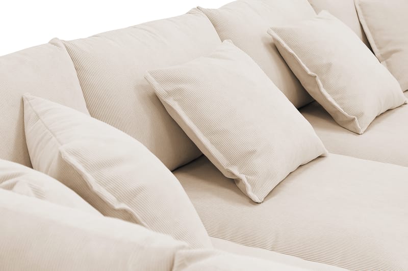 Rossita Lyx 5-sits Högervänd U-formad Extra djup Soffa med Divan och Schäslong i Manchester - Beige - Products - Möbler - Soffa - U-soffa