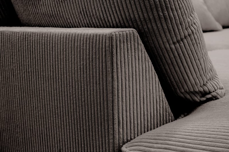 Rossita Lyx 5-sits Högervänd U-formad Extra djup Soffa med Divan och Schäslong i Manchester - Brun - Products - Möbler - Soffa - U-soffa