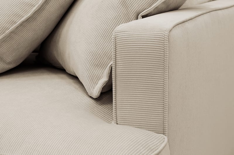 Rossita Lyx 5-sits Högervänd U-formad Extra djup Soffa med Divan och Schäslong i Manchester - Kräm - Products - Möbler - Soffa - U-soffa