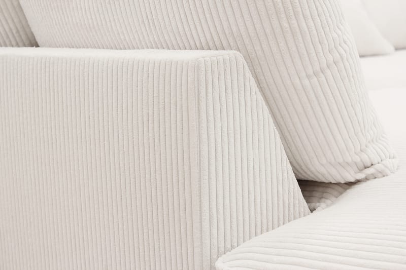 Rossita Lyx 5-sits Högervänd U-formad Extra djup Soffa med Divan och Schäslong i Manchester - Naturvit - Products - Möbler - Soffa - U-soffa