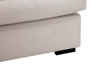 Rossita Lyx 5-sits Högervänd U-formad Extra djup Soffa med Divan och Schäslong i Sammet - Beige - Products - Möbler - Soffa - Sammetssoffa