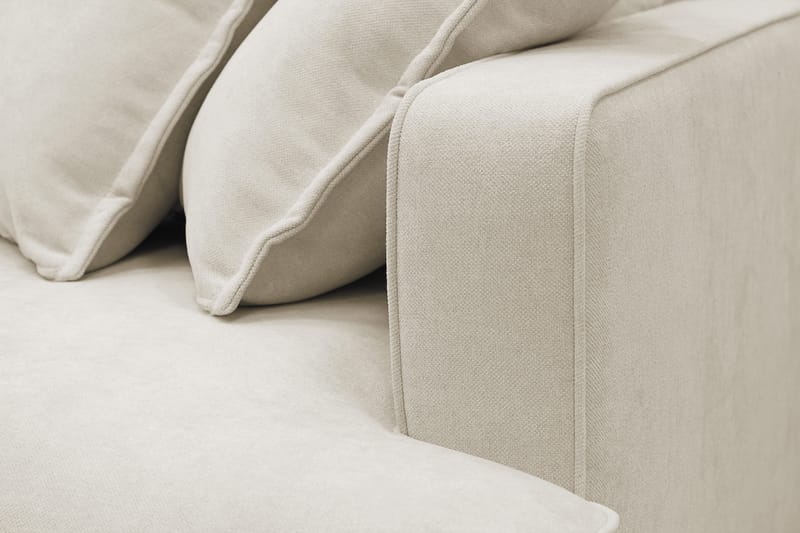 Rossita Lyx 5-sits Högervänd U-formad Extra djup Soffa med Divan och Schäslong i Tyg - Beige - Products - Möbler - Soffa - U-soffa