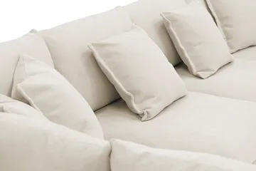 Rossita Lyx 5-sits Högervänd U-formad Extra djup Soffa med Divan och Schäslong i Tyg - Beige - Products - Möbler - Soffa - U-soffa