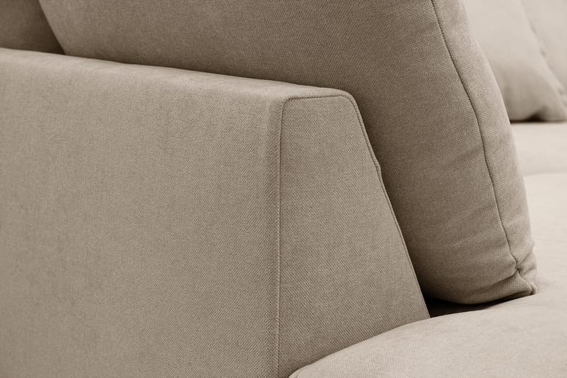 Rossita Lyx 5-sits Högervänd U-formad Extra djup Soffa med Divan och Schäslong i Tyg - Brun - Products - Möbler - Soffa - U-soffa