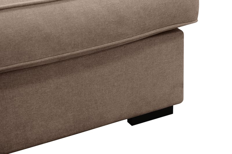 Rossita Lyx 5-sits Högervänd U-formad Extra djup Soffa med Divan och Schäslong i Tyg - Mörkbrun - Products - Möbler - Soffa - U-soffa