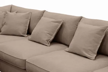 Rossita Lyx 5-sits Högervänd U-formad Extra djup Soffa med Divan och Schäslong i Tyg - Mörkbrun - Products - Möbler - Soffa - U-soffa