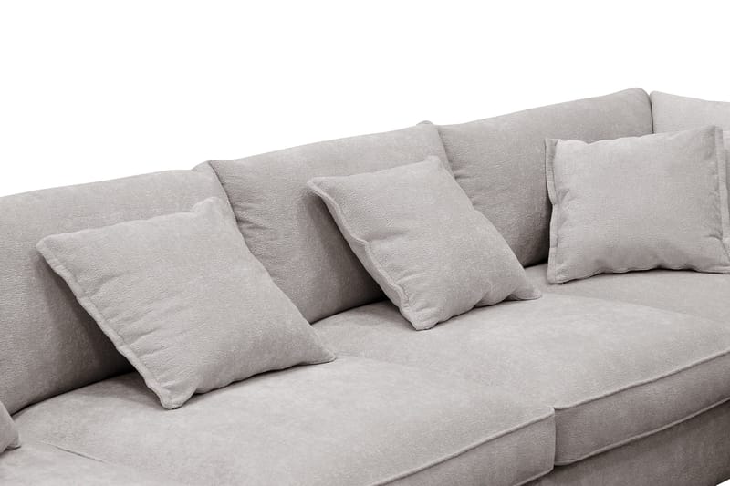 Rossita Lyx 5-sits Vänstervänd U-formad Extra djup Soffa med Divan och Schäslong i Chenille - Grå/Brun - Products - Möbler - Soffa - U-soffa