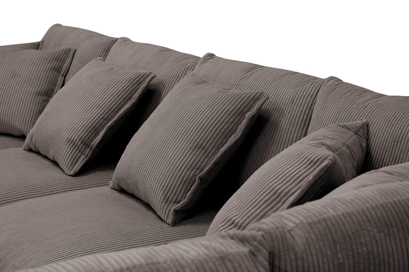 Rossita Lyx 5-sits Vänstervänd U-formad Extra djup Soffa med Divan och Schäslong i Manchester - Brun - Products - Möbler - Soffa - U-soffa
