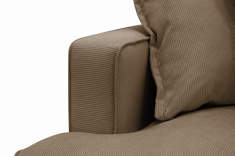 Rossita Lyx 5-sits Vänstervänd U-formad Extra djup Soffa med Divan och Schäslong i Manchester - Ljusbrun - Products - Möbler - Soffa - U-soffa