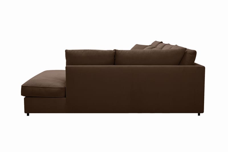 Rossita Lyx 5-sits Vänstervänd U-formad Extra djup Soffa med Divan och Schäslong i Manchester - Mörkbrun - Products - Möbler - Soffa - U-soffa