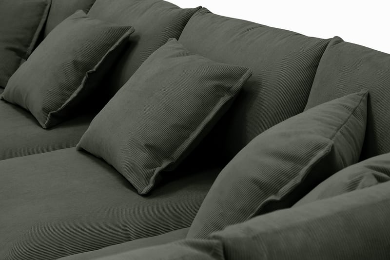 Rossita Lyx 5-sits Vänstervänd U-formad Extra djup Soffa med Divan och Schäslong i Manchester - Mörkgrön - Products - Möbler - Soffa - U-soffa