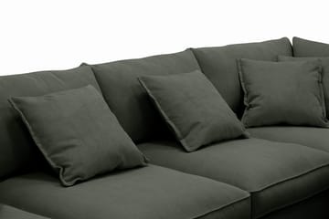 Rossita Lyx 5-sits Vänstervänd U-formad Extra djup Soffa med Divan och Schäslong i Manchester - Mörkgrön - Products - Möbler - Soffa - U-soffa
