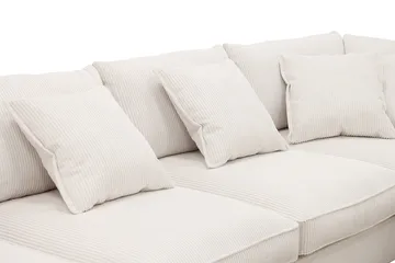 Rossita Lyx 5-sits Vänstervänd U-formad Extra djup Soffa med Divan och Schäslong i Manchester - Naturvit - Products - Möbler - Soffa - U-soffa