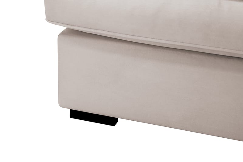 Rossita Lyx 5-sits Vänstervänd U-formad Extra djup Soffa med Divan och Schäslong i Sammet - Beige - Products - Möbler - Soffa - Sammetssoffa