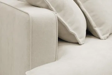 Rossita Lyx 5-sits Vänstervänd U-formad Extra djup Soffa med Divan och Schäslong i Tyg - Beige - Products - Möbler - Soffa - U-soffa