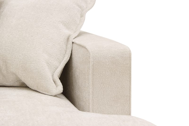 Rossita Lyx 6-sits Högervänd U-formad Extra djup Soffa med Divan och Schäslong i Chenille - Beige - Products - Möbler - Soffa - U-soffa