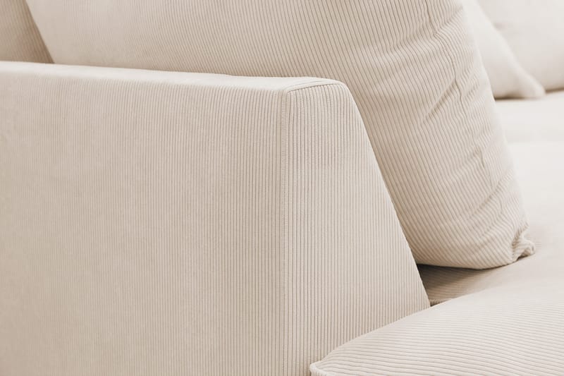 Rossita Lyx 6-sits Högervänd U-formad Extra djup Soffa med Divan och Schäslong i Manchester - Beige - Products - Möbler - Soffa - U-soffa