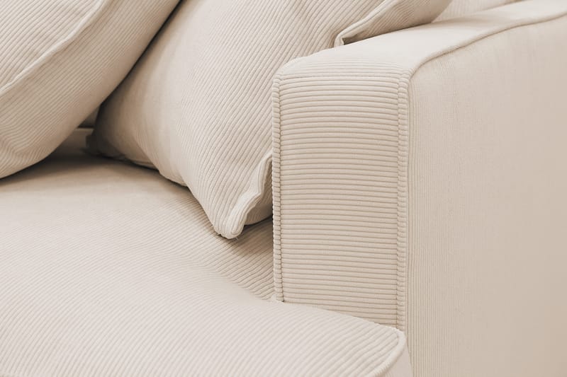 Rossita Lyx 6-sits Högervänd U-formad Extra djup Soffa med Divan och Schäslong i Manchester - Beige - Products - Möbler - Soffa - U-soffa