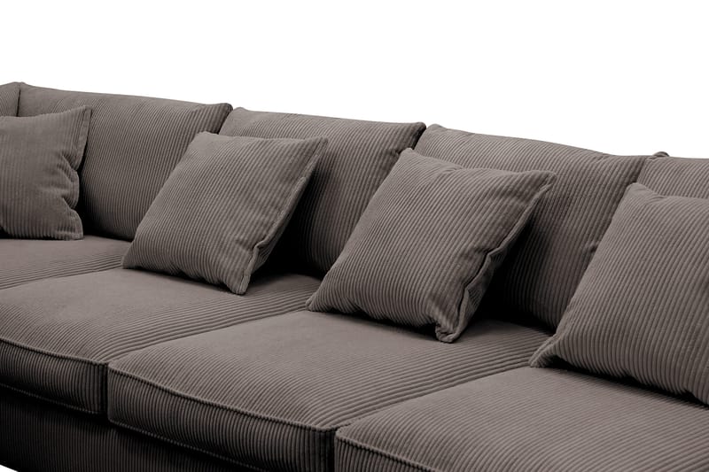 Rossita Lyx 6-sits Högervänd U-formad Extra djup Soffa med Divan och Schäslong i Manchester - Brun - Products - Möbler - Soffa - U-soffa