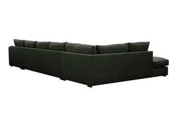 Rossita Lyx 6-sits Högervänd U-formad Extra djup Soffa med Divan och Schäslong i Manchester - Mörkgrön - Products - Möbler - Soffa - U-soffa