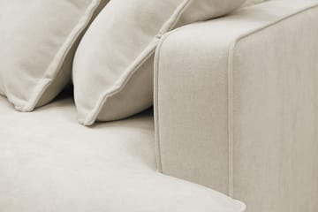 Rossita Lyx 6-sits Högervänd U-formad Extra djup Soffa med Divan och Schäslong i Tyg - Beige - Products - Möbler - Soffa - U-soffa