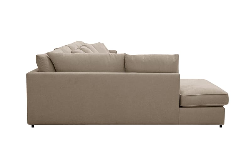Rossita Lyx 6-sits Högervänd U-formad Extra djup Soffa med Divan och Schäslong i Tyg - Brun - Products - Möbler - Soffa - U-soffa