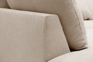 Rossita Lyx 6-sits Högervänd U-formad Extra djup Soffa med Divan och Schäslong i Tyg - Ljusbrun - Products - Möbler - Soffa - U-soffa