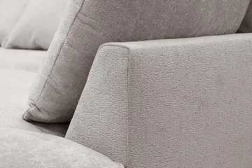 Rossita Lyx 6-sits Vänstervänd U-formad Extra djup Soffa med Divan och Schäslong i Chenille - Grå/Brun - Products - Möbler - Soffa - U-soffa