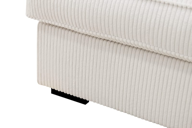 Rossita Lyx 6-sits Vänstervänd U-formad Extra djup Soffa med Divan och Schäslong i Manchester - Naturvit - Products - Möbler - Soffa - U-soffa