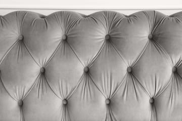 Soffa 2-sits chesterfield grå - Henry - Grå sammet - Products - Möbler - Soffa - Chesterfield soffa