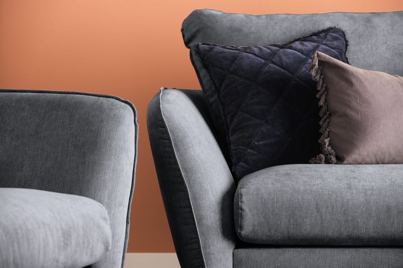 Trend Lyx 3-sits Tygsoffa - Mörkgrå - Products - Möbler - Soffa - 3 sits soffa