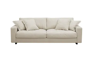 Valencia Extra Djup 3-sits Soffa i Chenille, Beige
